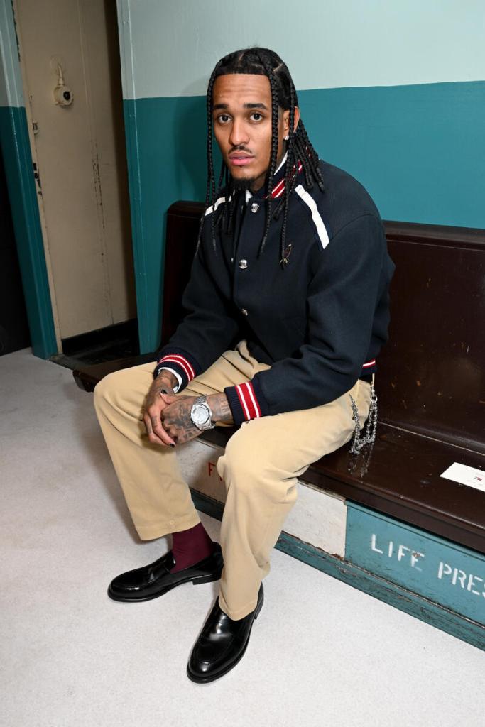 Jordan Clarkson at Tommy Hilfiger RTW Spring 2025 as part of New York Ready to Wear Fashion Week held aboard the Staten Island Ferry the MV John F. Kennedy on September 8, 2024 in New York, New York.