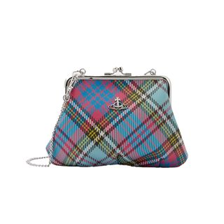 Granny Frame Tartan Clutch