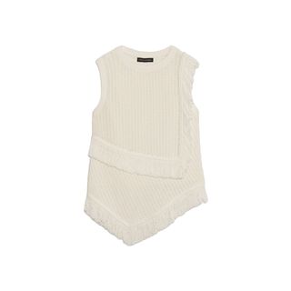 Cotton Fringe Sweater Tank