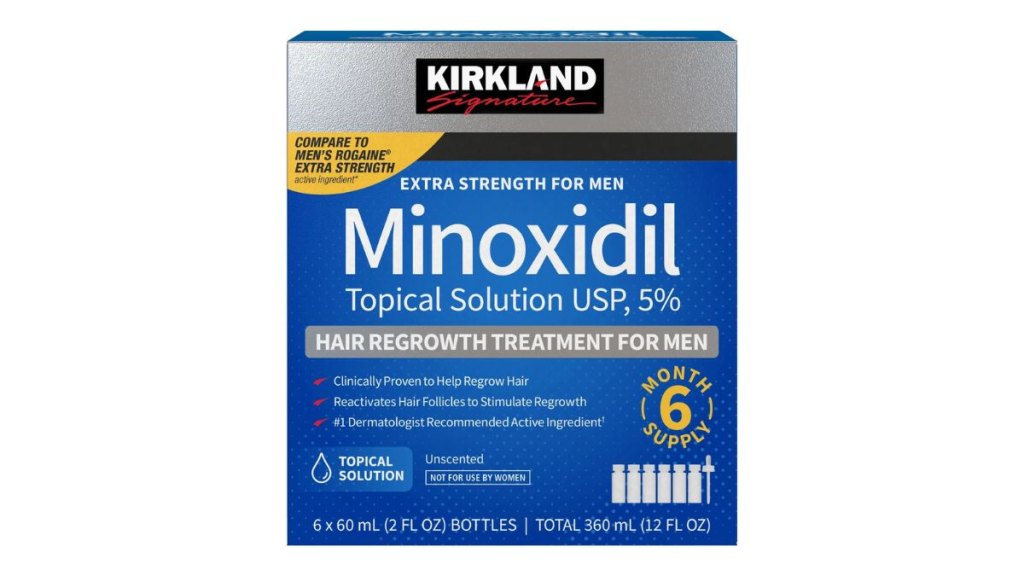 Kirkland Signature Hair Regrowth Treatment Extra Strength for Men