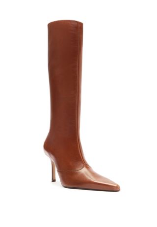 Raffaela Up Stiletto Pointed Toe Knee High Boot