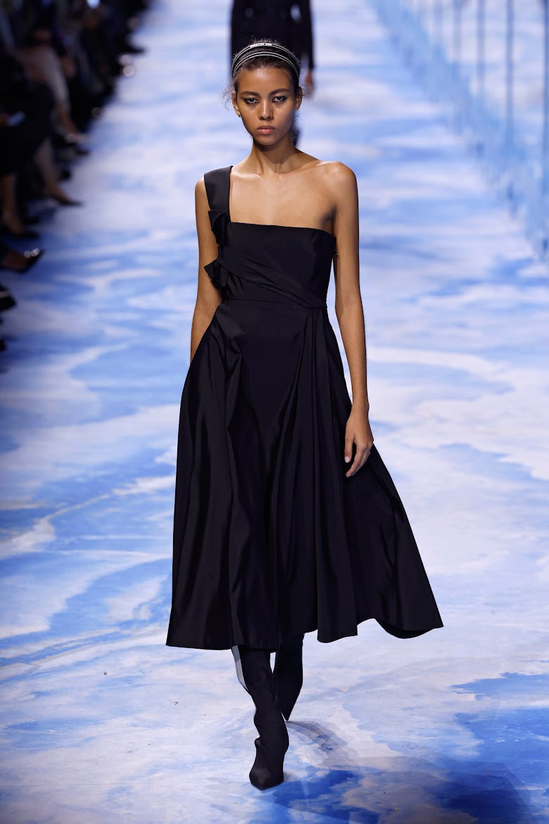 A model walks the runway during the Christian Dior Womenswear Spring-Summer 2025 show as part of Par...