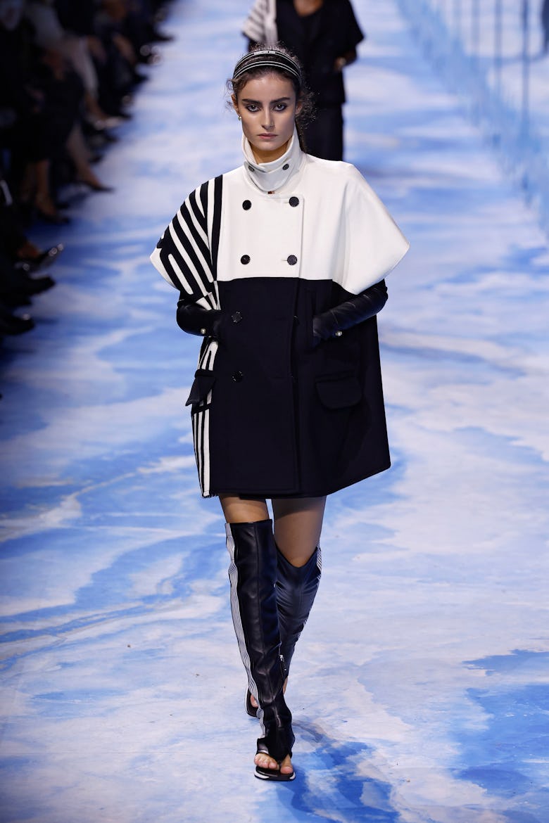 A model walks the runway during the Christian Dior Womenswear Spring-Summer 2025 show as part of Par...