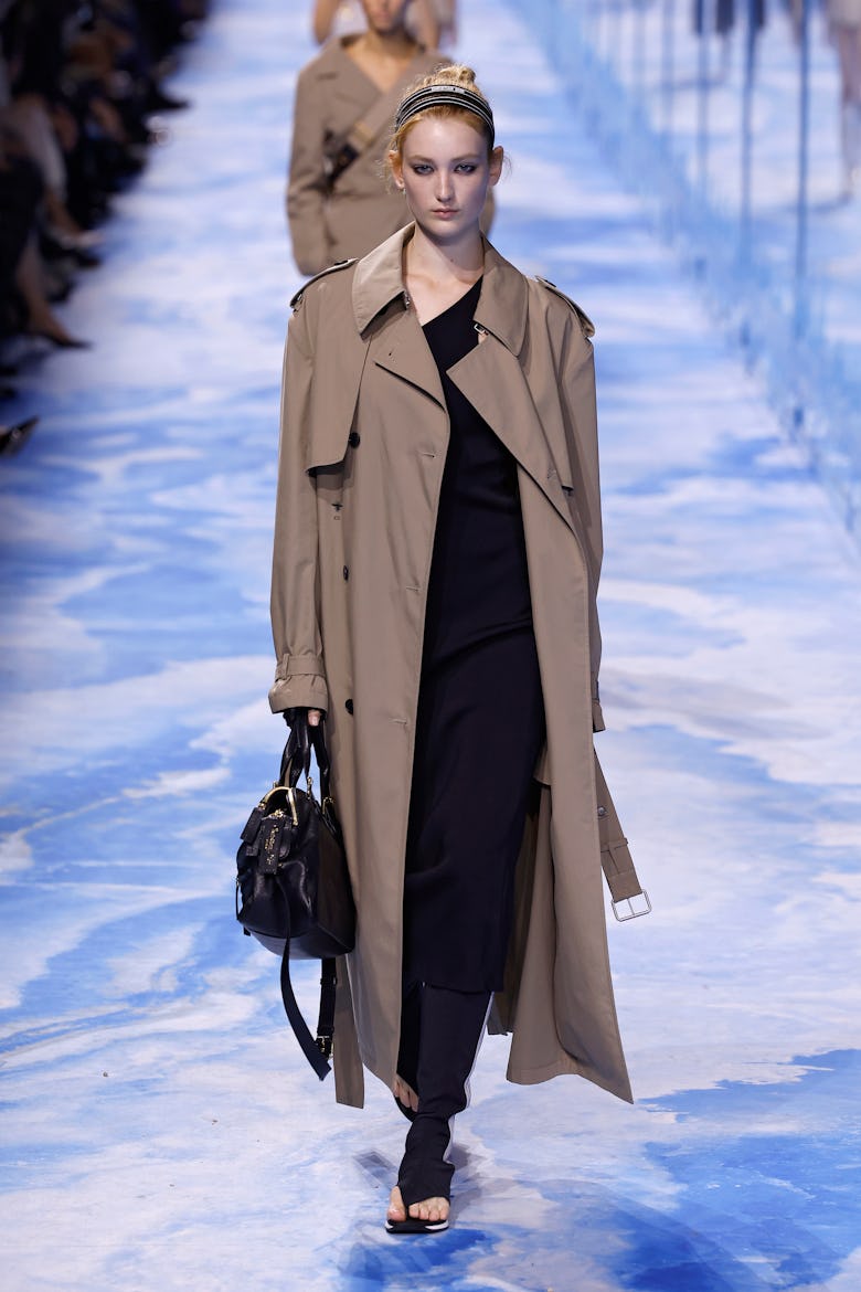 A model walks the runway during the Christian Dior Womenswear Spring-Summer 2025 show as part of Par...