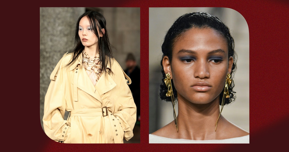 ’60s-Era Beehives, Dove Gray Eyes, & More Beauty Trends From London Fashion Week