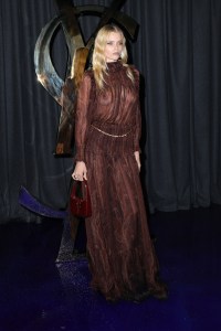 abbey lee, sheer, saint laurent, paris fashion week, celebrities wearing sheer dressing and see-through fashion trends