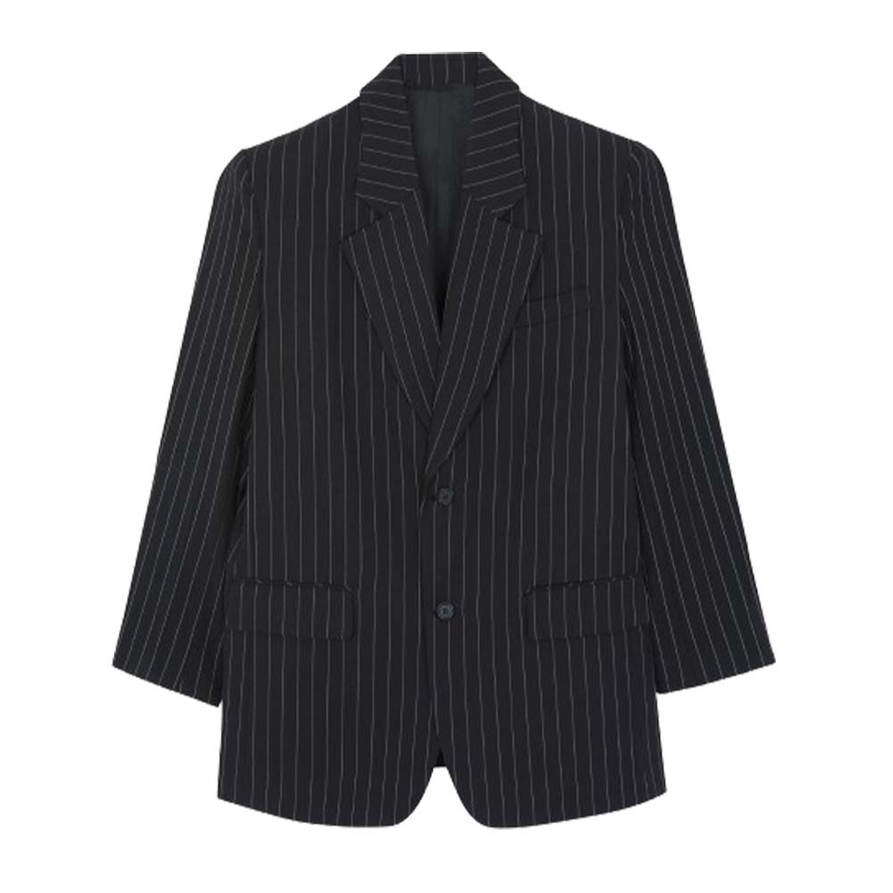 black pinstripe women's blazer