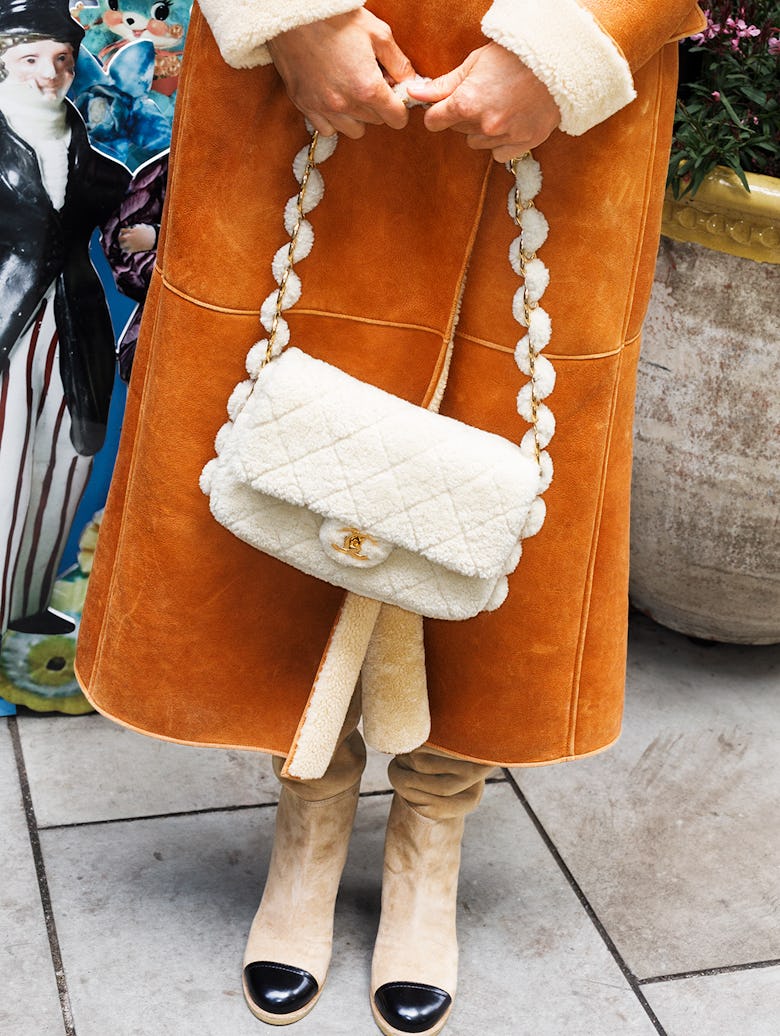 White Chanel bag