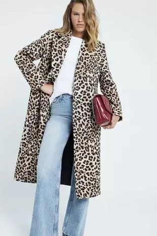 Leopard print coat from River Island