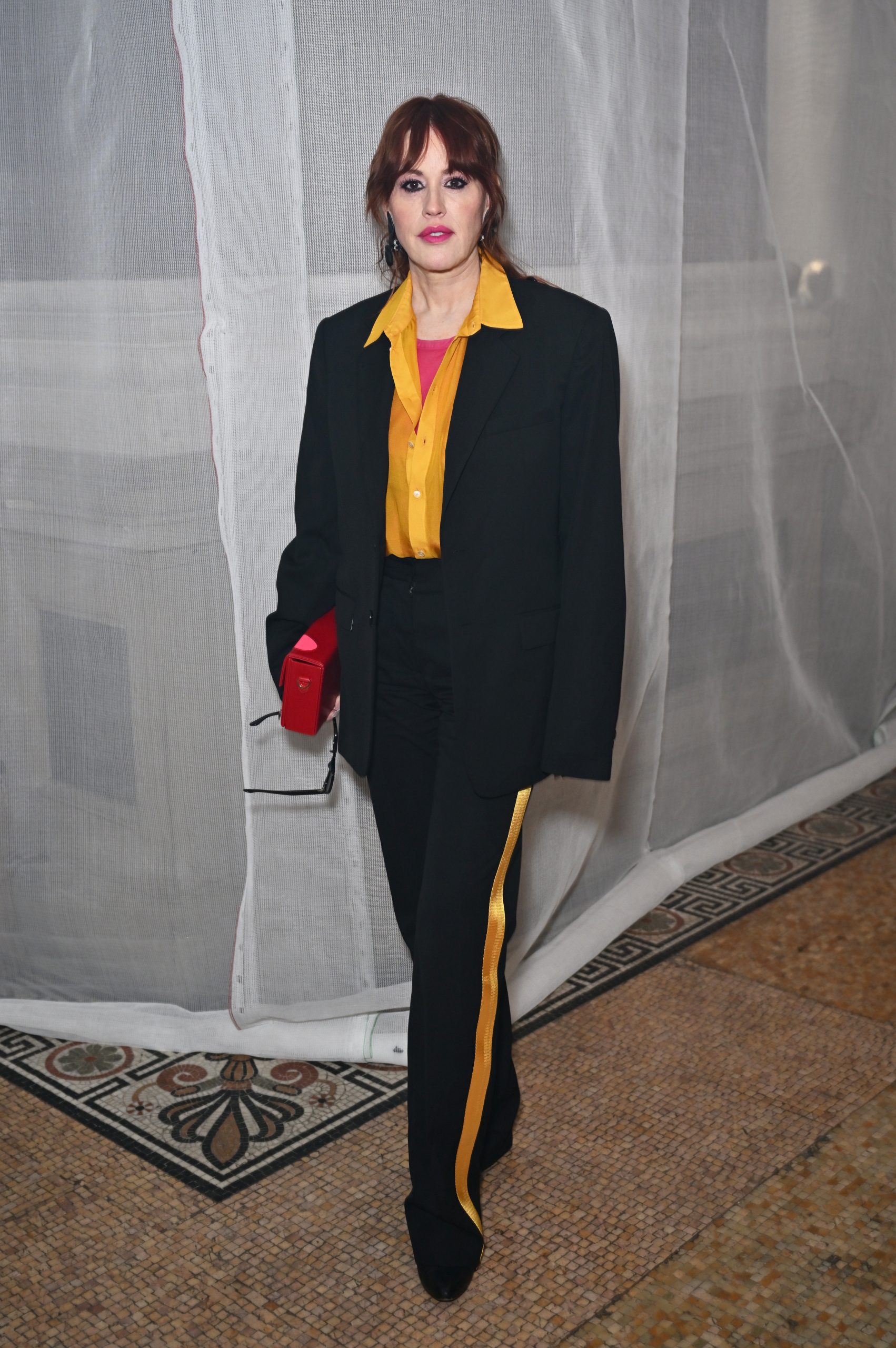 NEW YORK, NEW YORK - FEBRUARY 09: Molly Ringwald attends the Helmut Lang show during New York Fashion Week February 2024 on February 09, 2024 in New York City. (Photo by Jed Cullen/Dave Benett/Getty Images)