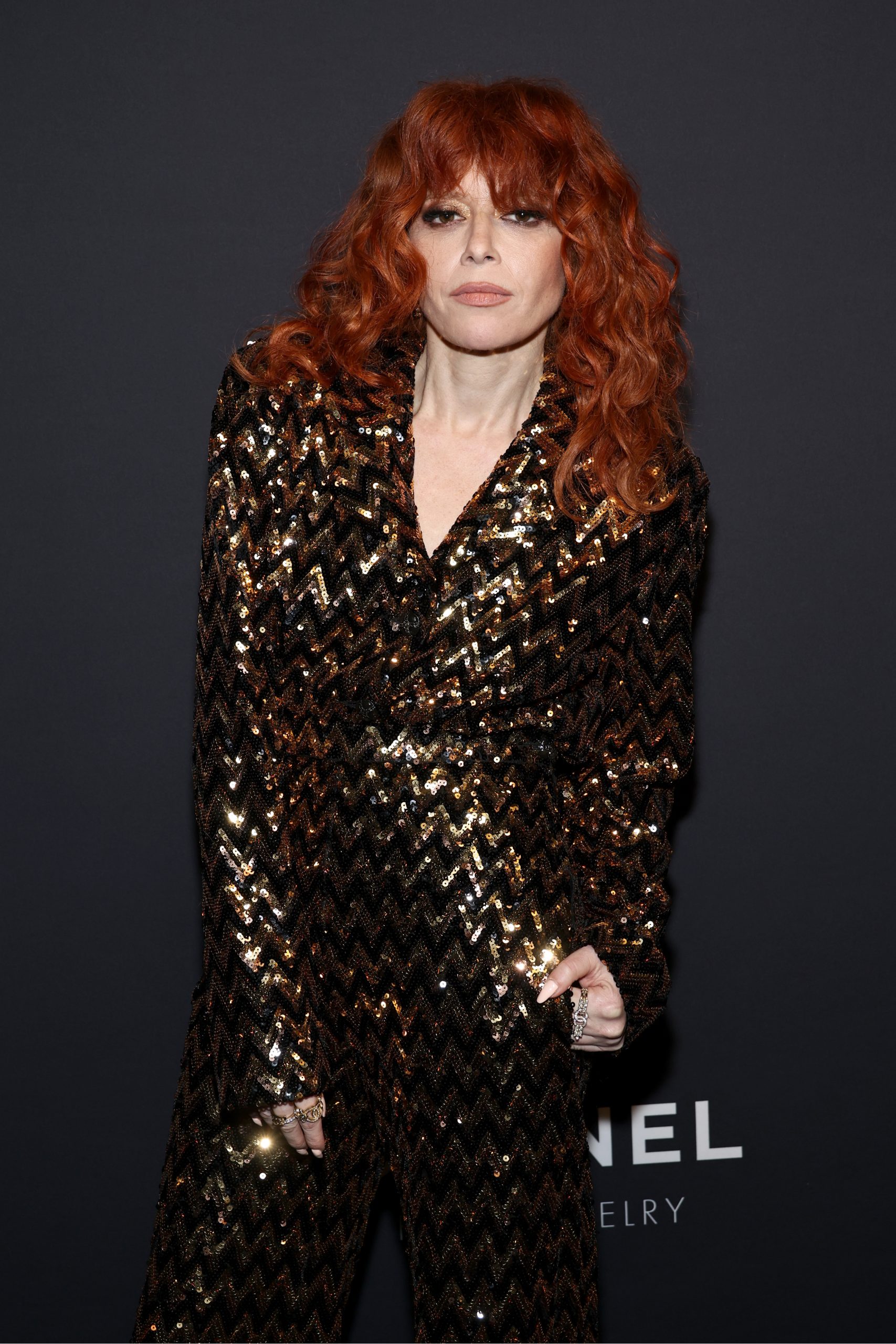 NEW YORK, NEW YORK - FEBRUARY 07: Natasha Lyonne, wearing CHANEL, attends the CHANEL Dinner to celebrate the Watches & Fine Jewelry Fifth Avenue Flagship Boutique Opening on February 07, 2024 in New York City. (Photo by Jamie McCarthy/WireImage)