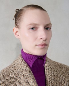 The makeup Lynsey Alexander created for the Prada fall 2024 show in Milan.