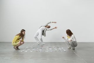 René Scheibenbauer René Scheibenbauer: ‘Rehearsal in Progess’ collection featuring dancers on plain background