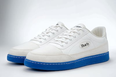 Thaely offers vegan trainers made from plastic bags. Photo: Thaely 