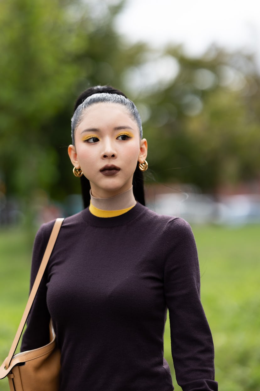 milan fashion week spring/summer 2025 street style beauty looks 