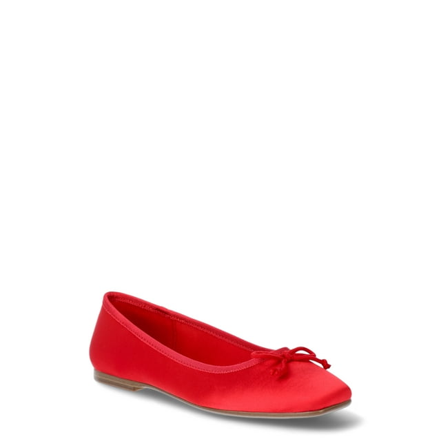 Square Toe Ballet Flats