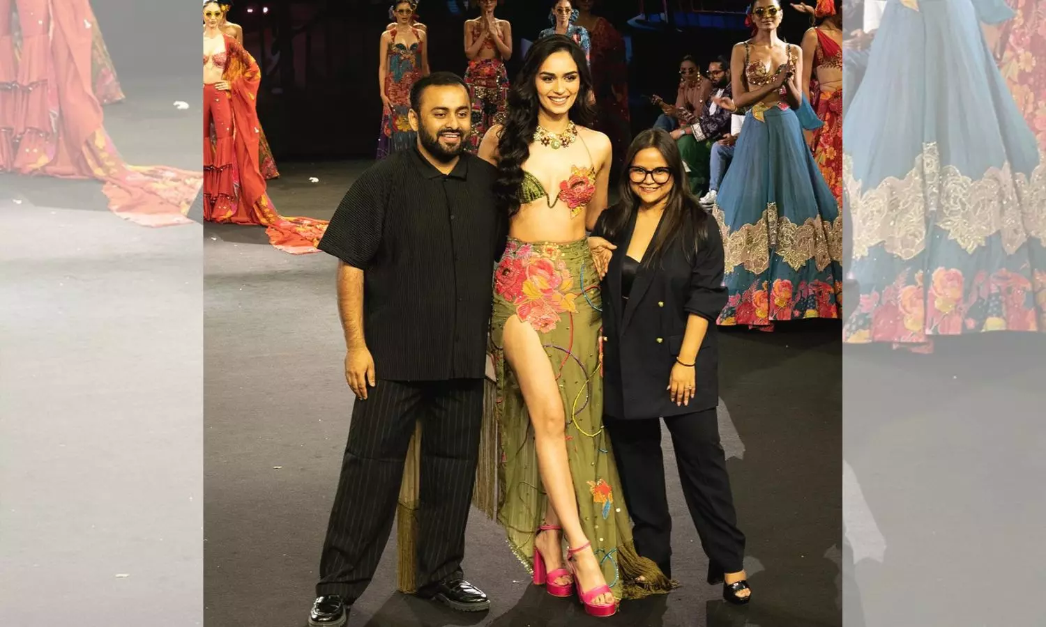 Miss World Manushi Chhillar grabs limelight at Lakme Fashion Week, walks for designers Rishi and Vibhuti